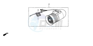 CBX750P2 drawing MOTOR SIREN (3DK)