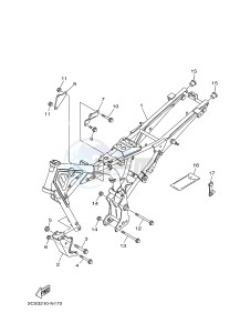 YB125 (2CS3) drawing FRAME