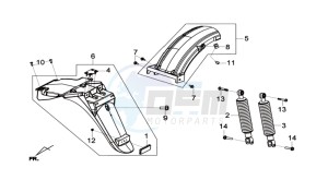 HD2 200 drawing REAR FENDER