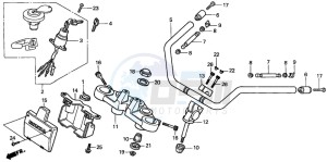 CMX250C REBEL drawing HANDLE PIPE/TOP BRIDGE