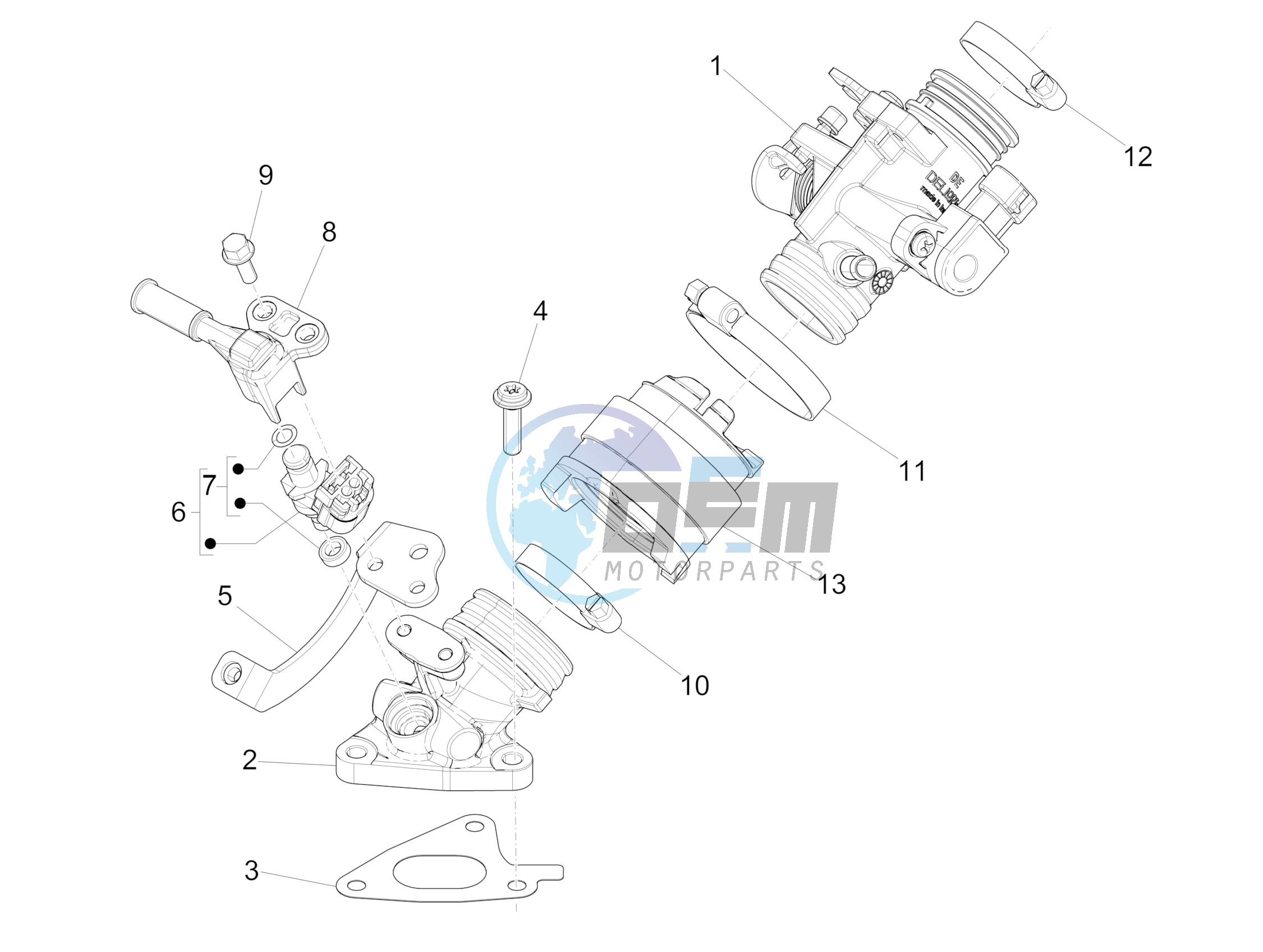 Throttle body - Injector - Union pipe