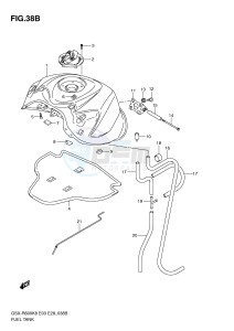 GSX-R600 (E3-E28) drawing FUEL TANK (MODEL L0)