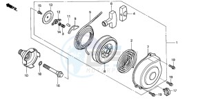 TRX400FA FOURTRAX AT drawing RECOIL STARTER