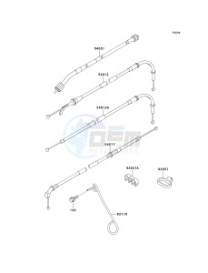 ZX 750 P [NINJA ZX-7R] (P5-P8) [NINJA ZX-7R] drawing CABLES