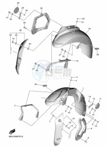 NIKEN GT MXT850D (B5B9) drawing FRONT FENDER