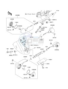 VN 2000 A [VULCAN 2000] (A6F-A7F) A7F drawing TURN SIGNALS