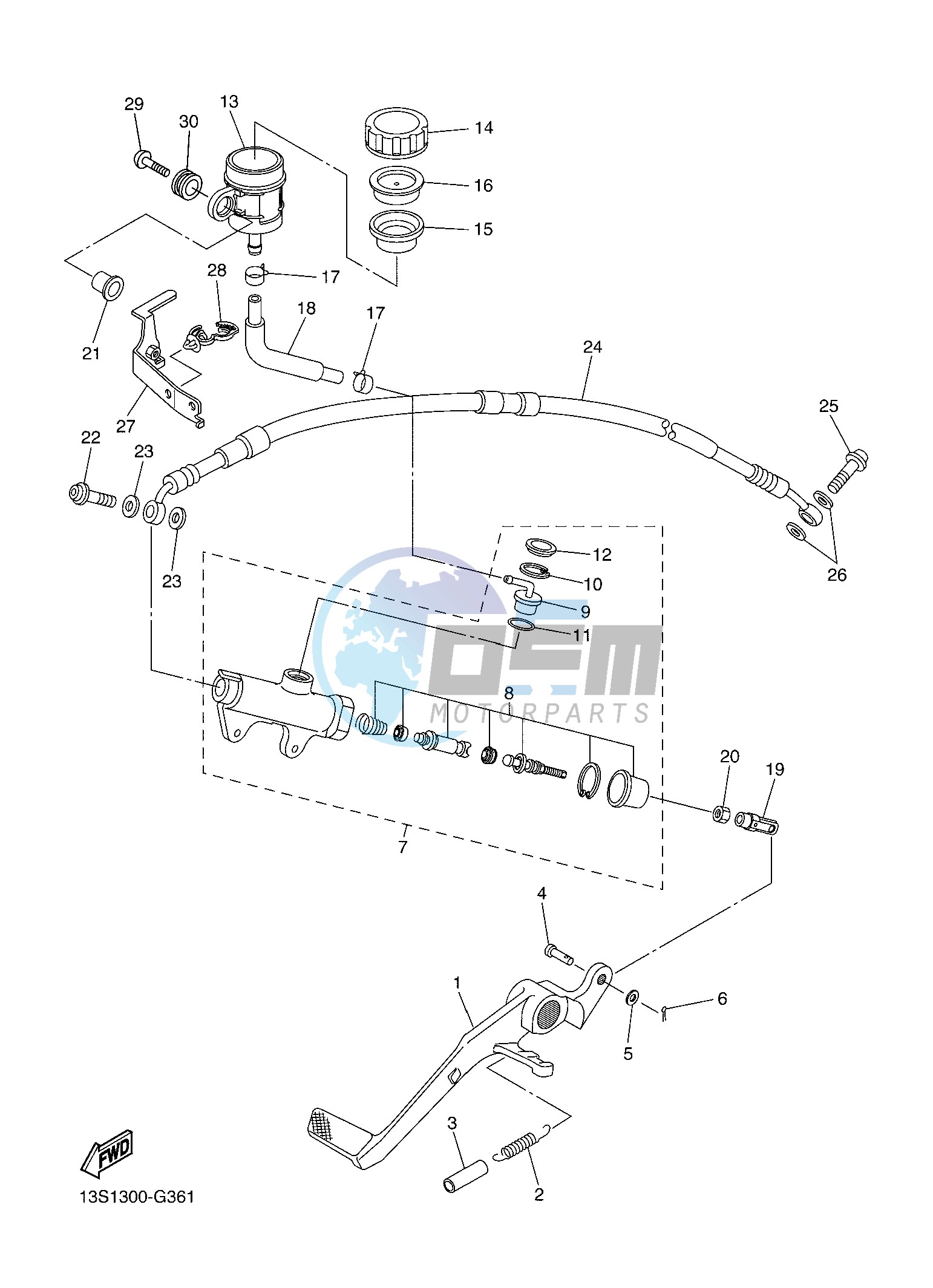 REAR MASTER CYLINDER