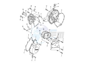 YZF R 6 600 drawing CRANKCASE COVER