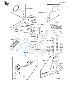 KZ 440 A [LTD] (A2-A4) [LTD] drawing HANDLEBAR -- 81-83 A2_A3_A4- -