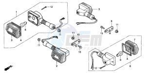 CB250 drawing WINKER