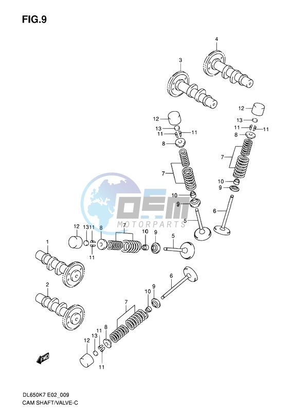 CAMSHAFT - VALVE