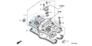 CB1300S9 Australia - (U / BCT MME TWO TY2) drawing CYLINDER HEAD COVER