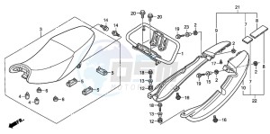 CG125ES drawing SEAT