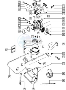 PACK-R_25-45kmh_K4-K7 50 K4-K7 drawing Carburettor-intake silencer