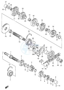 GSX-R750 (E2) drawing TRANSMISSION