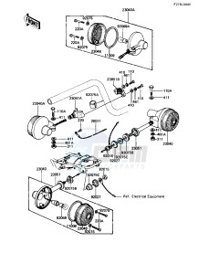 KZ 550 C [LTD] (C3-C4) [LTD] drawing TURN SIGNALS -- 82-83 C3_C4- -