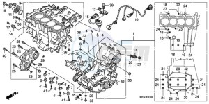 CB1000RA9 UK - (E / ABS MPH) drawing CRANKCASE