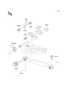 KL 650 E [KLR650] (E8F-E9F) E9F drawing GEAR CHANGE MECHANISM