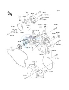 KX 65 A [KX65 MONSTER ENERGY] (A6F - A9FA) A9FA drawing ENGINE COVER-- S- -