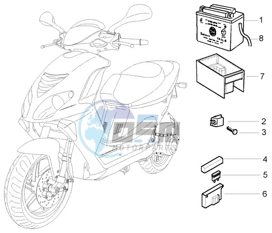 Battery - relays