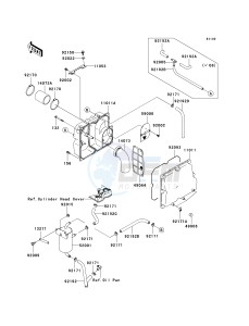 JT 1500 A [STX-15F] (A6F-A9F) A8F drawing INTAKE SILENCER