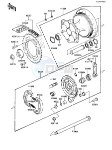 KX 250 B [KX250] (B1) [KX250] drawing REAR HUB_BRAKE_CHAIN