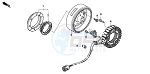 TRX500TM drawing GENERATOR