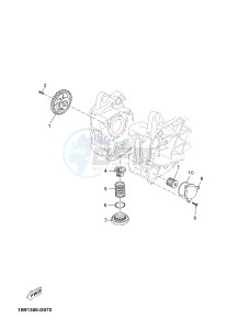 YPR125R XMAX 125 EVOLIS 125 (2DM3 2DM3) drawing OIL PUMP