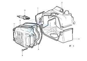 Liberty RST 125 drawing Cylinder head cover