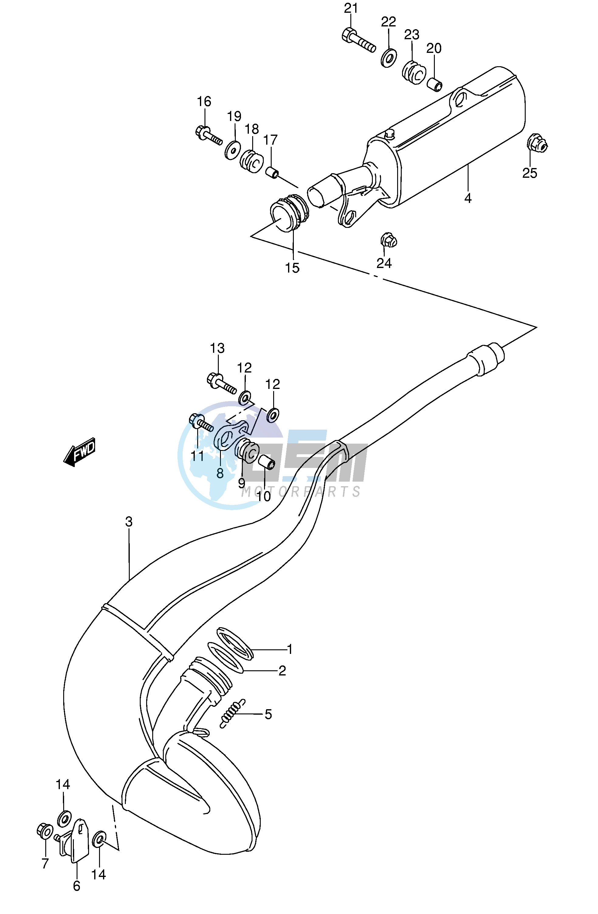 MUFFLER (MODEL K L M N)