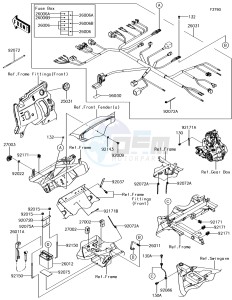 MULE SX KAF400JJF EU drawing Chassis Electrical Equipment