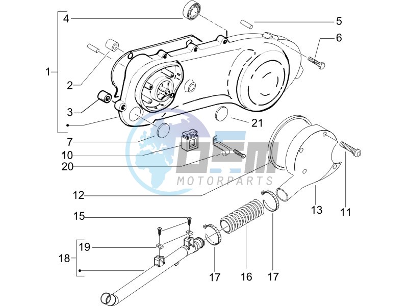 Crankcase cover - Crankcase cooling