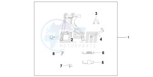 CBF600NA drawing MAIN STAND