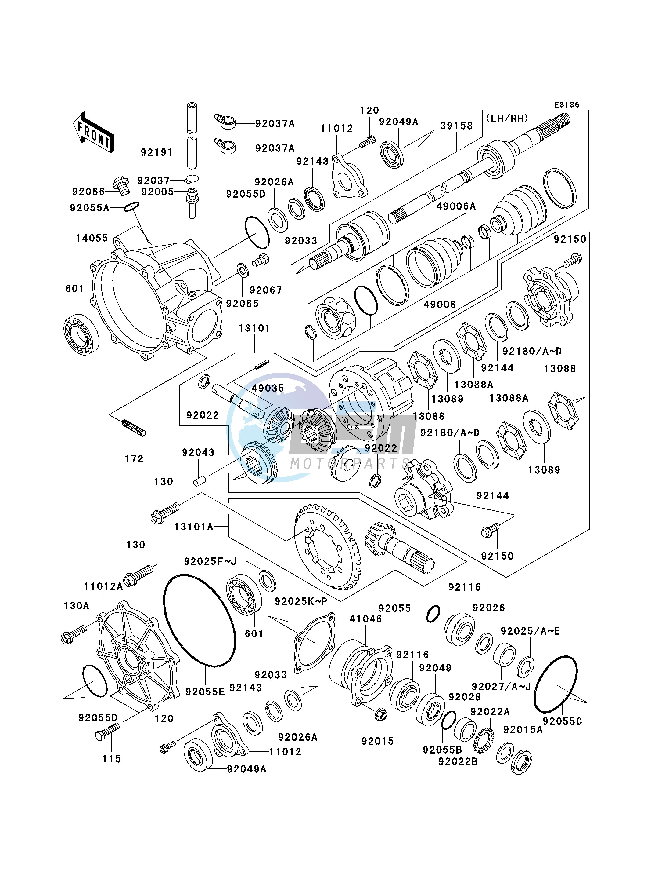 DRIVE SHAFT-FRONT