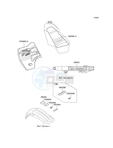 KX 500 E [KX500] (E10-E14) [KX500] drawing LABELS-- KX500-E14- -