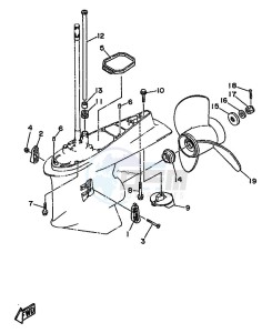 250A drawing PROPELLER-HOUSING-AND-TRANSMISSION