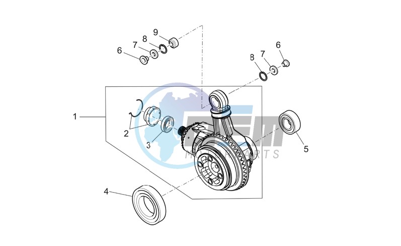 Trans.cpl.-Bevel gear