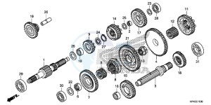 TRX420FPED TRX420 Europe Direct - (ED) drawing TRANSMISSION