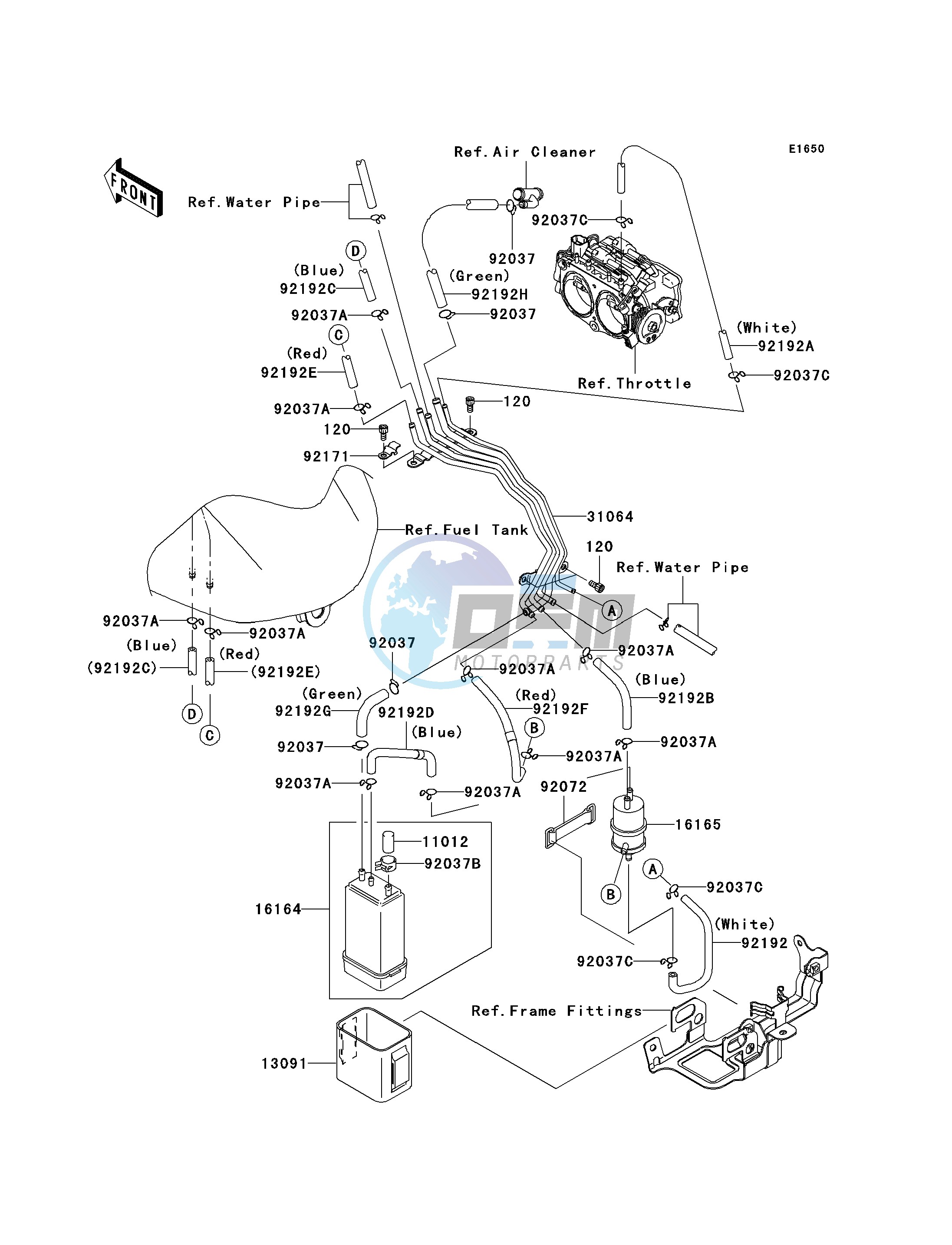 FUEL EVAPORATIVE SYSTEM-- CA- -