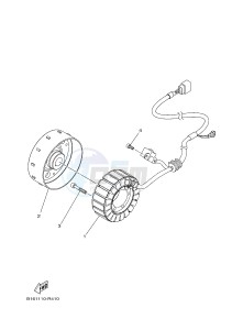 YFM700FWAD YFM70GPHJ GRIZZLY 700 EPS (B1AG) drawing GENERATOR