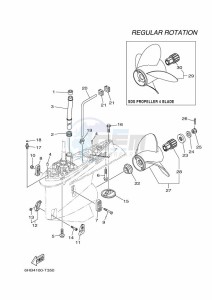 F300CET drawing PROPELLER-HOUSING-AND-TRANSMISSION-2