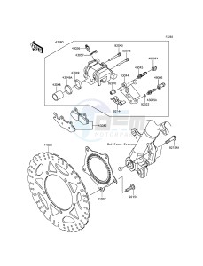 NINJA_300_ABS EX300BDF XX (EU ME A(FRICA) drawing Front Brake