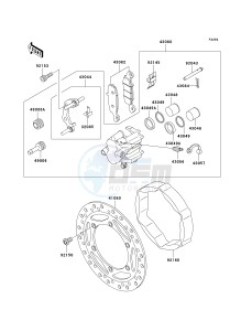 KL 250 G [SUPER SHERPA] (G4-G8 G8 CAN ONLY) [SUPER SHERPA] drawing FRONT BRAKE