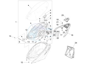 Fly 50 4T 4V USA (EMEA) drawing Saddle/seats