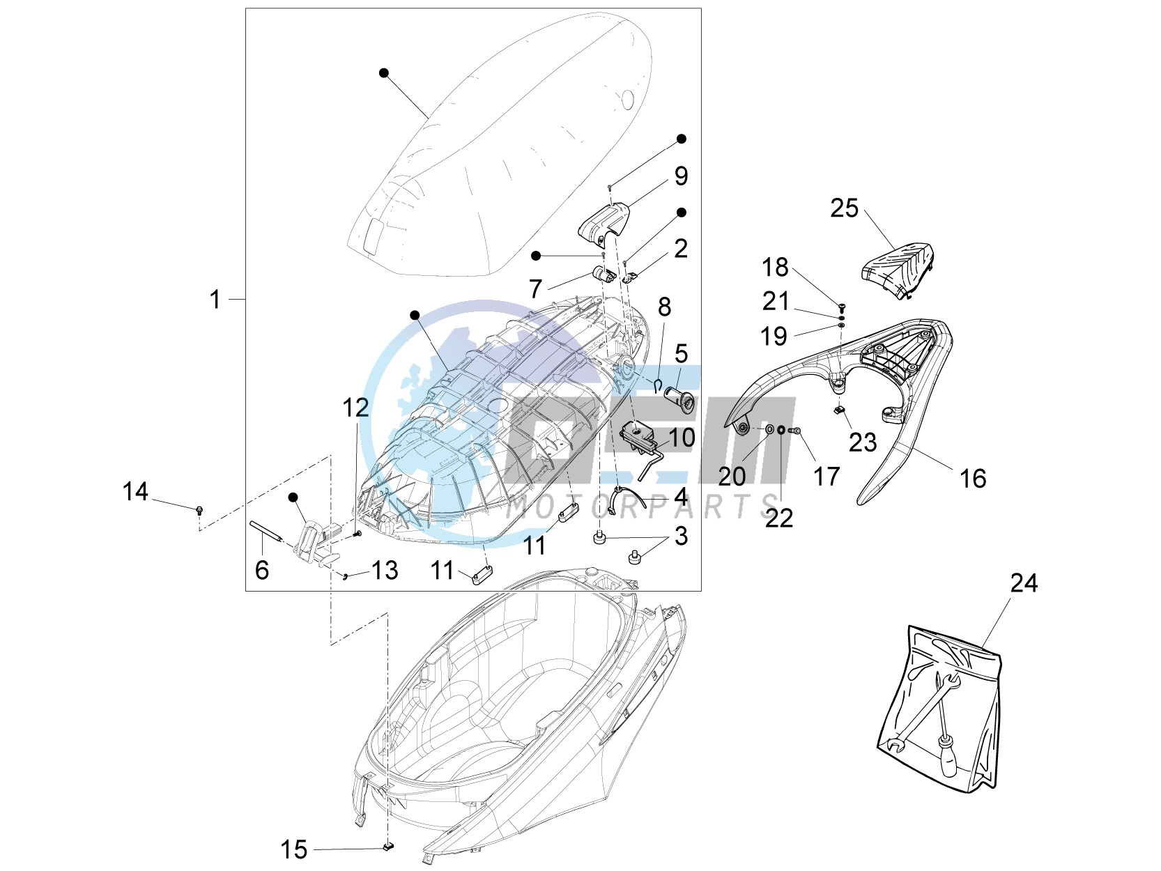 Saddle/seats