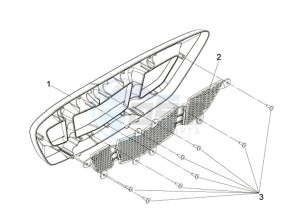 QUAD LANDER 250 drawing FRONT BUMPER COWLING