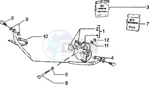 Liberty 125 Leader drawing Disc brake caliper