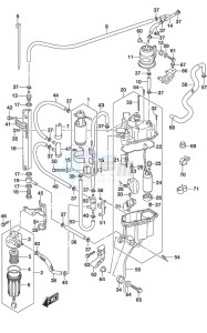 DF 300AP drawing Fuel Pump/Fuel Vapor Separator