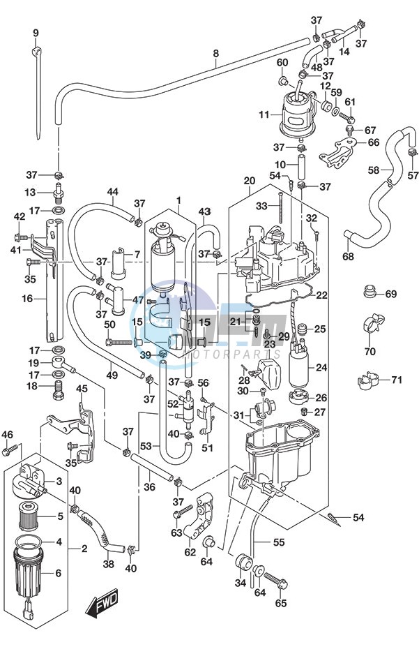 Fuel Pump/Fuel Vapor Separator