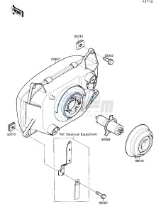 ZX 750 F [NINJA 750R] (F4) [NINJA 750R] drawing HEADLIGHT-- S- -